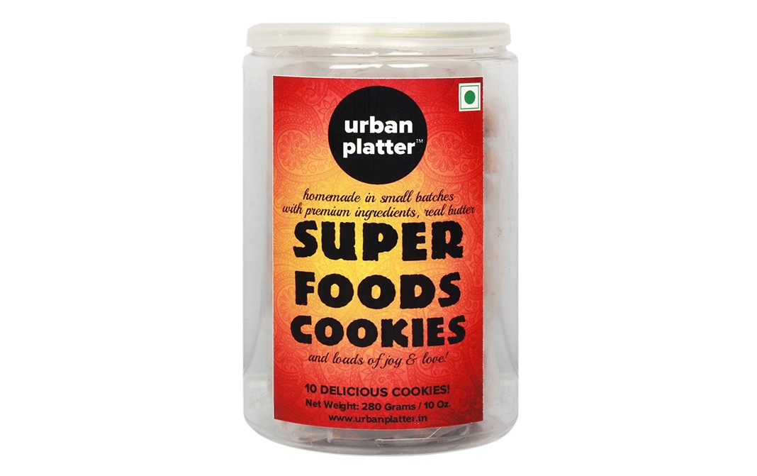Urban Platter Super Foods Cookies    Plastic Jar  280 grams